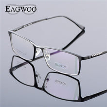 Load image into Gallery viewer, Eagwoo Aluminum Men Wide Face Prescription Eyeglasses  Full Rim Optical Frame Business Eye Glasses Light Big Spectacle MF2351