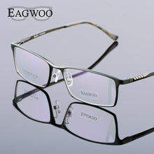 Load image into Gallery viewer, Eagwoo Aluminum Men Wide Face Prescription Eyeglasses  Full Rim Optical Frame Business Eye Glasses Light Big Spectacle MF2351
