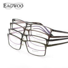 Load image into Gallery viewer, Eagwoo Aluminum Men Wide Face Prescription Eyeglasses  Full Rim Optical Frame Business Eye Glasses Light Big Spectacle MF2351