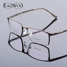 Load image into Gallery viewer, Eagwoo Aluminum Men Wide Face Prescription Eyeglasses  Full Rim Optical Frame Business Eye Glasses Light Big Spectacle MF2351