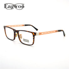 Load image into Gallery viewer, Eagwoo Men Full Rim Eyeglasses Frame Prescription Super Light Optial Frame Wide face Hollow Temple Glasses Spectacle 001E