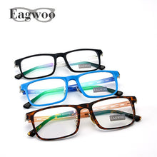 Load image into Gallery viewer, Eagwoo Men Full Rim Eyeglasses Frame Prescription Super Light Optial Frame Wide face Hollow Temple Glasses Spectacle 001E