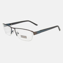 Load image into Gallery viewer, Eagwoo Wide Face Eyeglasses Half Rim Optical Frame Business Eye Glasses Big Spectacle With Spring Temple D9172