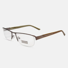 Load image into Gallery viewer, Eagwoo Wide Face Eyeglasses Half Rim Optical Frame Business Eye Glasses Big Spectacle With Spring Temple D9172