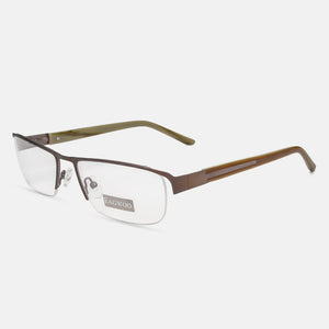Eagwoo Wide Face Eyeglasses Half Rim Optical Frame Business Eye Glasses Big Spectacle With Spring Temple D9172