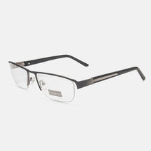 Load image into Gallery viewer, Eagwoo Wide Face Eyeglasses Half Rim Optical Frame Business Eye Glasses Big Spectacle With Spring Temple D9172