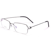 Load image into Gallery viewer, Eareada Titanium Box Square Eyeglasses Frame Men Germany Screwless Ultra Light Full Rim Business Spectacles Prescription Oculus