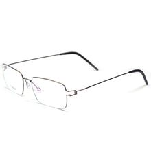 Load image into Gallery viewer, Eareada Titanium Box Square Eyeglasses Frame Men Germany Screwless Ultra Light Full Rim Business Spectacles Prescription Oculus