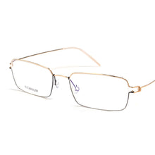 Load image into Gallery viewer, Eareada Titanium Box Square Eyeglasses Frame Men Germany Screwless Ultra Light Full Rim Business Spectacles Prescription Oculus