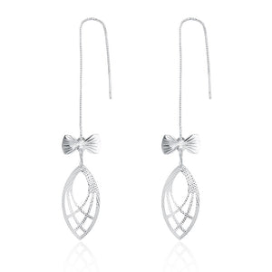 Earring for Trregular Party Luxury Modern Charm Tassel Foot love Anklet Popular Stainless Steel Chain Butterfly Metal Silver