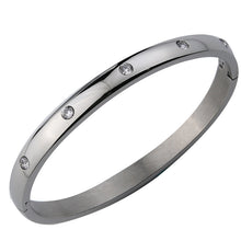 Load image into Gallery viewer, Luxury Brand Love Bracelets &amp; Bangles for Women Stainless Steel Bangle Jewelry Crystal Bracelet Nail Screw Cuff Pulseira