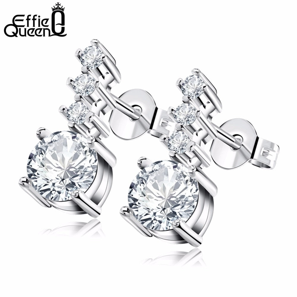 Crystal Earrings for Women Lovely Earrings Jewelry Wholesale with AAA Grade Austria Crystal Stud Earrings WE65