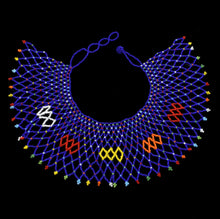 Load image into Gallery viewer, Egyptian Ethnic Bead Bib Collar Neck African Multicolors Beaded Tassel Choker Necklace Statement Maxi Jewelry Tribal Halloween