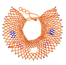 Load image into Gallery viewer, Egyptian Ethnic Bead Bib Collar Neck African Multicolors Beaded Tassel Choker Necklace Statement Maxi Jewelry Tribal Halloween