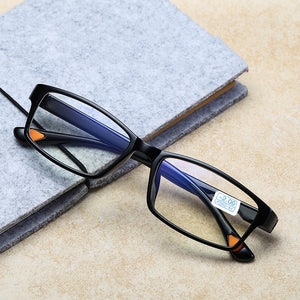 Elbru 0 -1.0 1.5 2.0 2.5 3.0 3.5 4.0 Finished Myopia Glasses Frame Women Men Ultralight TR Myopic Nearsighed Eyeglasses Students