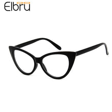 Load image into Gallery viewer, Elbru 2023 Classic Glasses Frame Female Retro Clear Lens Eyeglasses Frame Women Men Oversized Cat Eye Eyeglasses Frames
