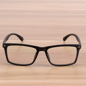 Elbru 2023 Retro Wooden Pattern Glasses Frame Men Women Square Optical Eyeglasses Ultralight Clear Len Plain Spectacles