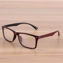 Load image into Gallery viewer, Elbru 2023 Vintage Wooden Pattern Glasses Frame Men Women Retro Optical Eyeglasses Ultralight Clear Len Plain Spectacles