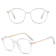Load image into Gallery viewer, Elbru Anti Blue Light Glasses Frame Vintage Irregular Transparent  Eyewear Men Women Clear Optical Sepectacles Conputer Goggles