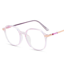 Load image into Gallery viewer, Elbru Anti Blue Light Glasses Frame Vintage Irregular Transparent  Eyewear Men Women Clear Optical Sepectacles Conputer Goggles