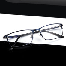 Load image into Gallery viewer, Elbru Anti-blue Light Metal Square Frame Glasses Frame Men Classic Business Full Frame Optical Myopia Eyeglasses
