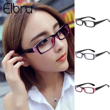 Load image into Gallery viewer, Elbru Anti-blue Light  Square Myopia Glasses Women Men Finished Nearsighted Eyeglasses Diopter -1.0to -4.0 Unisex