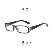Load image into Gallery viewer, Elbru Anti-blue Light  Square Myopia Glasses Women Men Finished Nearsighted Eyeglasses Diopter -1.0to -4.0 Unisex