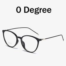 Load image into Gallery viewer, Elbru Cat Eye Finsihed Myopia Glasses With Diopter 0 -0.5 1.0 1.5 2.0 2.5 3.0 3.5 4.0 4.5 5.0 5.5 6.0 Nearsighted Eyeglasses