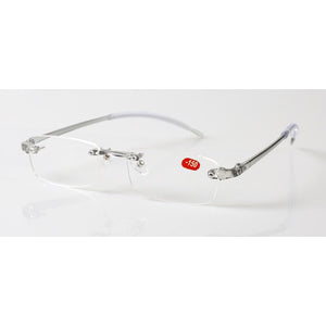 Elbru Chic Ultralight Myopic Glasses TR90 Frameless Glasses Resin Myopia Glasses Prescription Glasses With Diopter -1.0 to -4.0