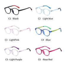 Carica l'immagine nel visualizzatore di Gallery, Elbru Occhiali in silicone per bambini Occhiali ottici rotondi retrò Occhiali da vista Kids Eye Fame per bambini Ragazzi Ragazze Cute Eywear Oculos 