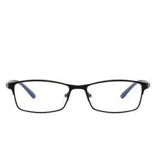 Load image into Gallery viewer, Elbru Classic Business Blue Light Blocking Myopia Glasses Men Metal Square Glasses -1.0 1.25 1.5 1.75 2.0 2.25 2.5 2.75 3.0 3.25