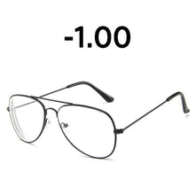 Load image into Gallery viewer, Elbru Classic  Metal Finished Myopia Glasses Nearsighted Glasses Prescription Glasses Diopter -1.0 1.5 2.0 2.5 3.0 3.5 4