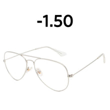 Load image into Gallery viewer, Elbru Classic  Metal Finished Myopia Glasses Nearsighted Glasses Prescription Glasses Diopter -1.0 1.5 2.0 2.5 3.0 3.5 4