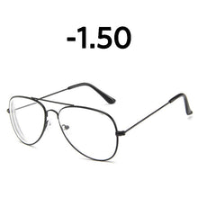 Load image into Gallery viewer, Elbru Classic  Metal Finished Myopia Glasses Nearsighted Glasses Prescription Glasses Diopter -1.0 1.5 2.0 2.5 3.0 3.5 4