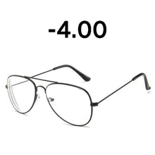 Load image into Gallery viewer, Elbru Classic  Metal Finished Myopia Glasses Nearsighted Glasses Prescription Glasses Diopter -1.0 1.5 2.0 2.5 3.0 3.5 4