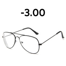 Load image into Gallery viewer, Elbru Classic  Metal Finished Myopia Glasses Nearsighted Glasses Prescription Glasses Diopter -1.0 1.5 2.0 2.5 3.0 3.5 4