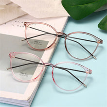 Load image into Gallery viewer, Elbru Diopter 0 -0.5 1.0 1.5 2.0 2.5 3.0 3.5 4.0 4.5 5.0 5.5 6.0 Myopia Glasses  Transparent Cat Eye Frame Myopic Eyewear