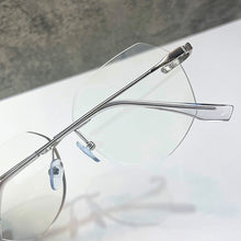 Load image into Gallery viewer, Elbru Anti Blue Llight Optical Glasses Men Women Frameless Trimming Eyeglasses Transparent Glasses Frame Accessories