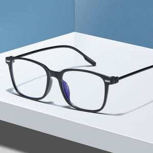 Elbru Anti-blue Light Optical Glasses Men Clear Lens Computer Glasses Women Square Ultra-light Glasses Frame Eyeglasses