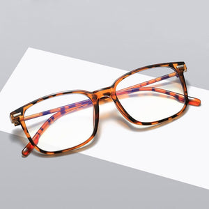Elbru Anti-blue Light Optical Glasses Men Clear Lens Computer Glasses Women Square Ultra-light Glasses Frame Eyeglasses