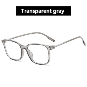 Elbru Anti-blue Light Optical Glasses Men Clear Lens Computer Glasses Women Square Ultra-light Glasses Frame Eyeglasses