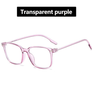 Elbru Anti-blue Light Optical Glasses Men Clear Lens Computer Glasses Women Square Ultra-light Glasses Frame Eyeglasses