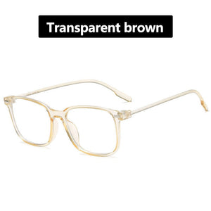 Elbru Anti-blue Light Optical Glasses Men Clear Lens Computer Glasses Women Square Ultra-light Glasses Frame Eyeglasses