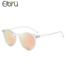 Load image into Gallery viewer, Elbru Sunglasses Soft Transparent Frame Polarized Colorful Clear Lens Sun Glasses Classic Retro Eyeglasses For Men&amp;Women