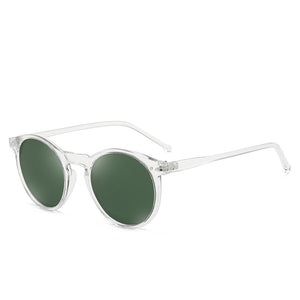 Elbru Sunglasses Soft Transparent Frame Polarized Colorful Clear Lens Sun Glasses Classic Retro Eyeglasses For Men&Women