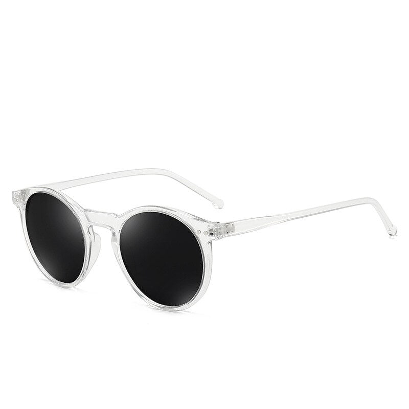 Elbru Sunglasses Soft Transparent Frame Polarized Colorful Clear Lens Sun Glasses Classic Retro Eyeglasses For Men&Women