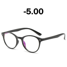 Carica l&#39;immagine nel visualizzatore di Gallery, Elbru Finished Myopia Glasses Women 0 -0.5 1.0 1.5 2.0 2.5 3 3.5 4 4.5 5.0 5.5 6 Retro Floral Print Myopia Optical Glasses Frame