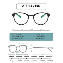 Carica l&#39;immagine nel visualizzatore di Gallery, Elbru Finished Myopia Glasses Women 0 -0.5 1.0 1.5 2.0 2.5 3 3.5 4 4.5 5.0 5.5 6 Retro Floral Print Myopia Optical Glasses Frame
