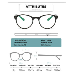 Elbru Finished Myopia Glasses Women 0 -0.5 1.0 1.5 2.0 2.5 3 3.5 4 4.5 5.0 5.5 6 Retro Floral Print Myopia Optical Glasses Frame