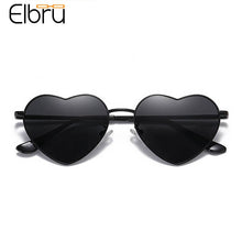 Carica l'immagine nel visualizzatore di Gallery, Elbru Retro Heart Shaped Sunglasses  Polarized Sun Glasses Ultralight Clear Colorful Eyewear For Women UV400 Sunshades